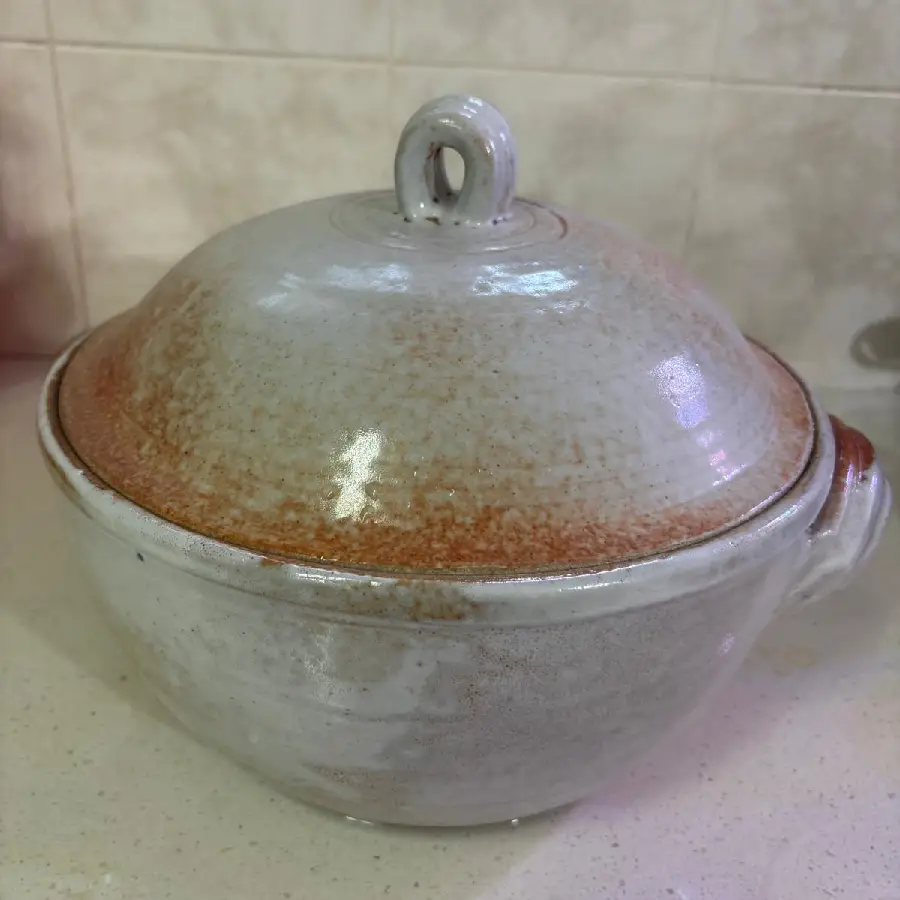 סיר קרמיקה - 4 ליטר אפור